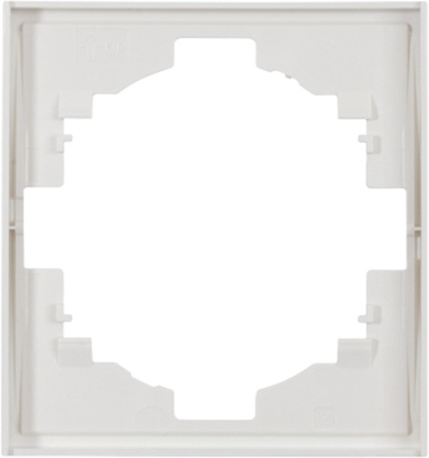 Изображение товара Рамка KRANZ для выключателя и розетки, одинарная, ударопрочный пластик