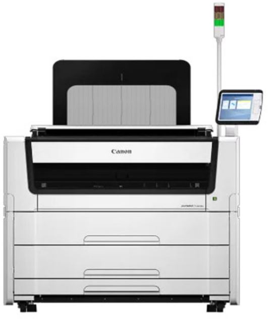 

Инженерная машина Canon plotWAVE T55 P2R CO 36" (914 мм, A0+), 10 стр/мин., с двумя рулонами, тонером, без крышки, plotWAVE T55 P2R CO