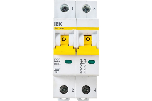 Изображение товара Автоматический выключатель IEK MVA31-2-025-C