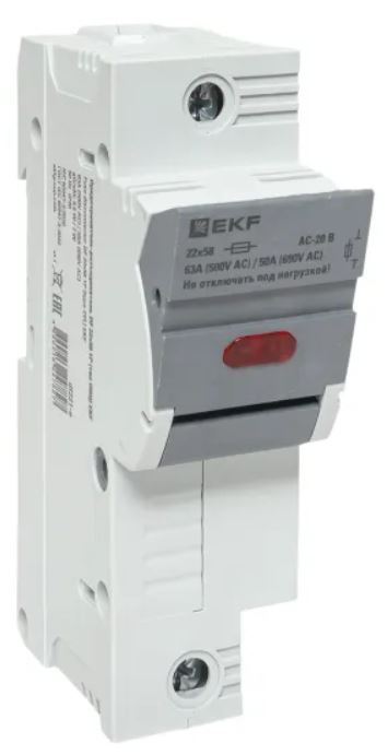 

Разъединитель-предохранитель EKF df221-e DF 22х58 1Р (тип ПВЦ), df221-e