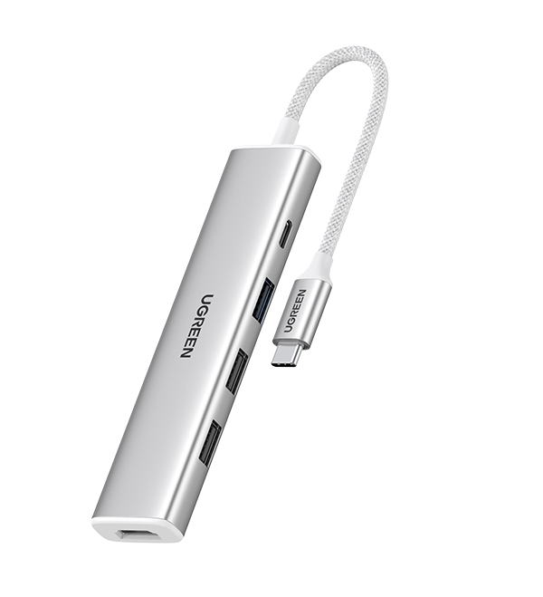 

Кабель UGREEN CM478 35580_ USB-C To HDMI 4K@30Hz+3*USB 3.0 A+PD Power Converter, creamy white, CM478