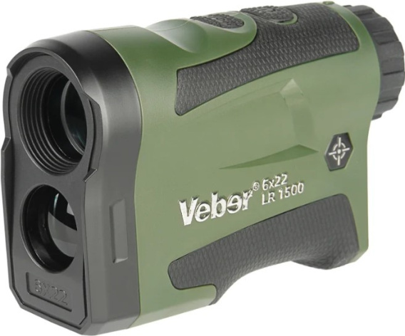 Изображение товара Дальномер лазерный Veber 6x22 LR 1500 с 6-кратным увеличением до 1500 м