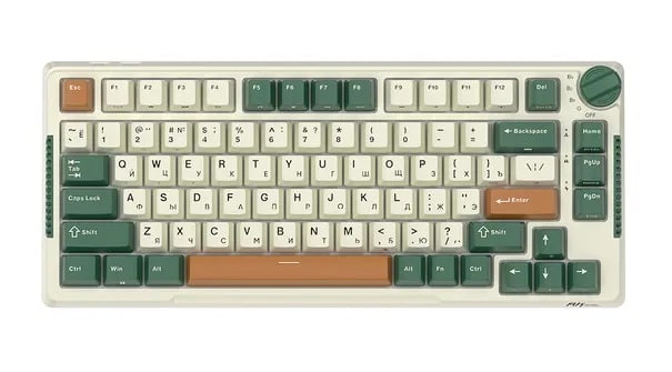 

Клавиатура Royal Kludge RK-H81 6935280824128 компактная, механическая,подключение: BT, радиоканал 2.4 ГГц, провод, 81 клавиша, Timing Machine, переклю, RK-H81