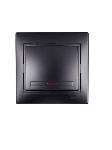 Изображение товара Выключатель Lezard Mira 1 кл с подсветкой 701-4242-111