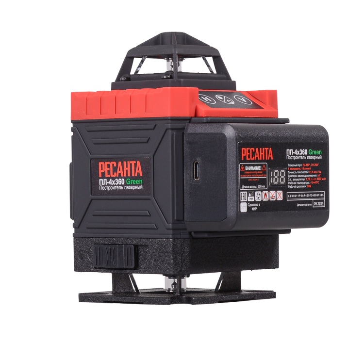 

Построитель лазерных плоскостей Ресанта 61/10/544 ПЛ-4Х360 Green Ресанта, 61/10/544