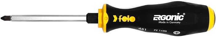 

Отвертка Felo 45110240 Ergonic крестовая ударная PZ 1X80, 45110240