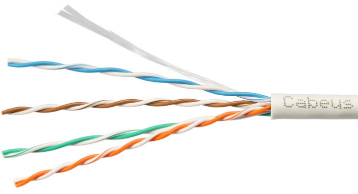 

Кабель витая пара U/UTP 5e кат. 4 пары Cabeus UTP-4P-Cat.5e-SOLID-LSLTx-GY-25 (24 AWG), одножильный, нг(А)-LSLTx, серый (25 м), UTP-4P-Cat.5e-SOLID-LSLTx-GY-25
