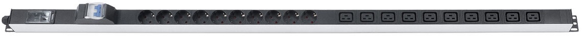 фото Блок розеток 19, 10 розеток  Cabeus PDU-16-10S-10C19-B-T
