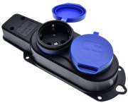 фото Колодка удлинителя  Filum FL-SB-2EU-IP44-BL