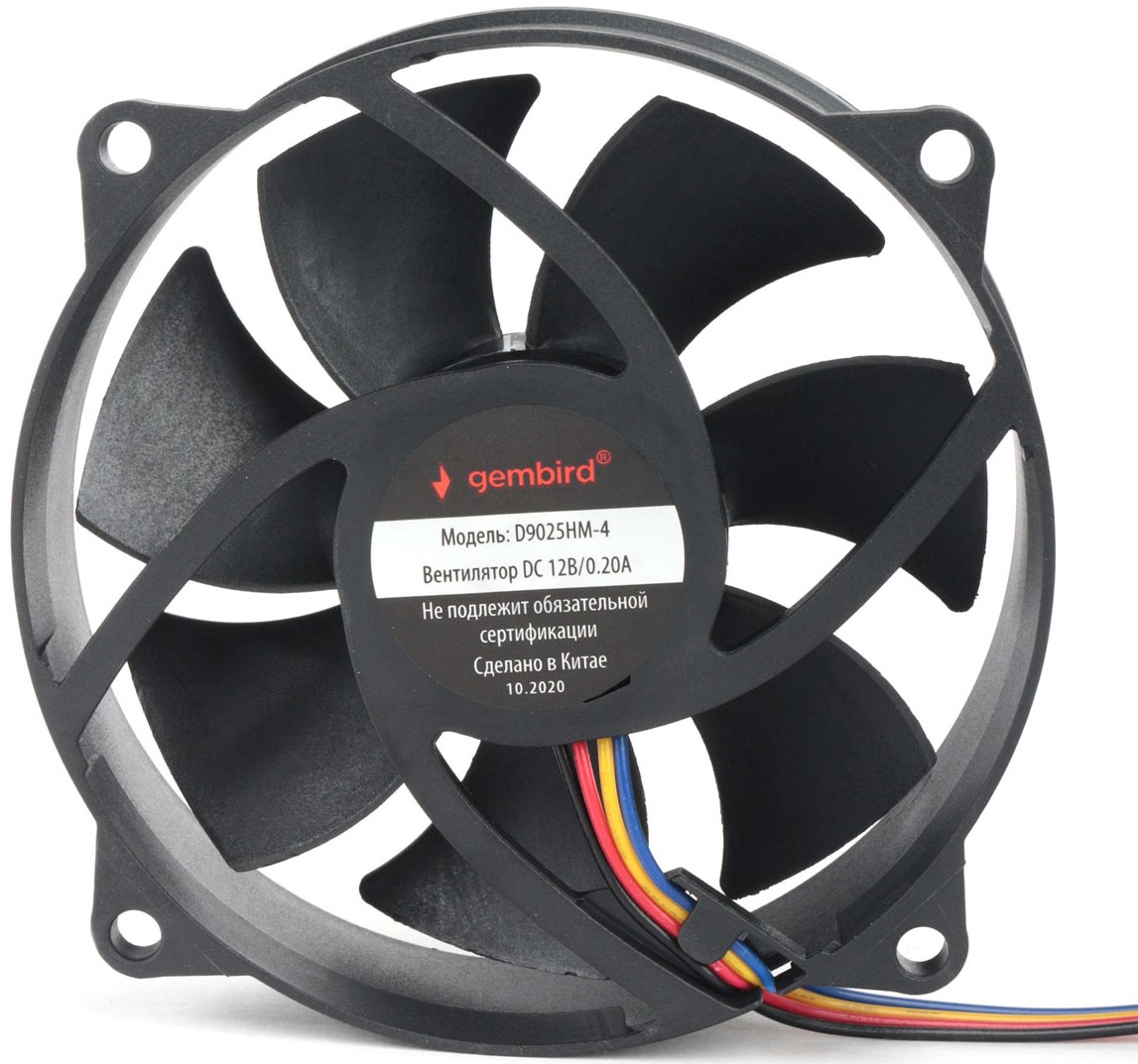 

Вентилятор для корпуса Gembird D9025HM-4 90x90x25mm, 2500rpm, 38.5CFM, 30.26dBA, 4pin, D9025HM-4