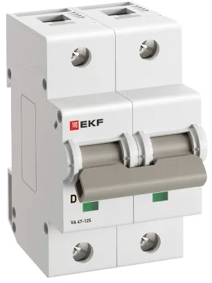 

Автоматический выключатель EKF mcb47125-2-80D 2P 80А (D) 15кА ВА 47-125 PROxima, mcb47125-2-80D