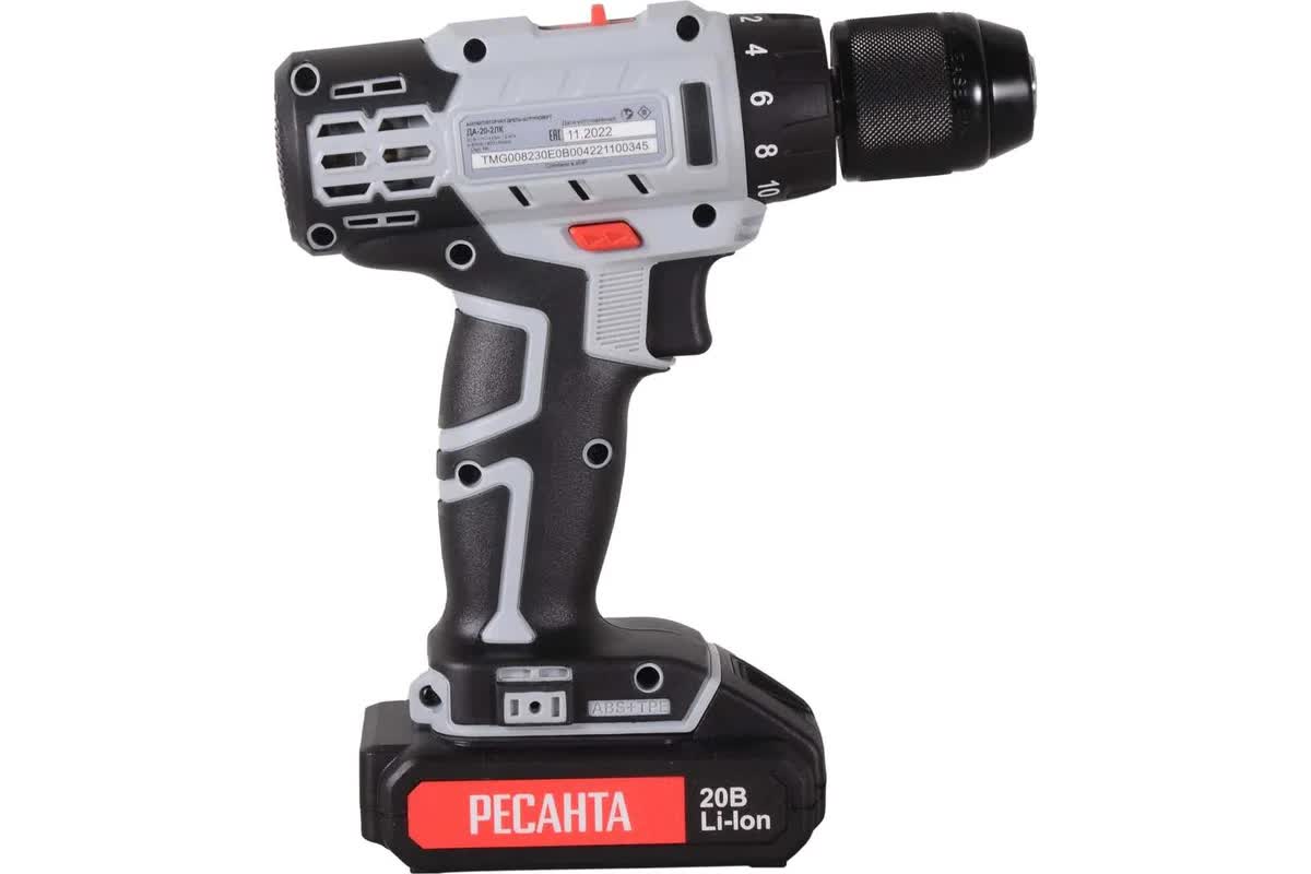 

Дрель - шуруповерт Ресанта ДА-20-2ЛК ЕА+ 75/14/11 аккумуляторная, ДА-20-2ЛК ЕА+