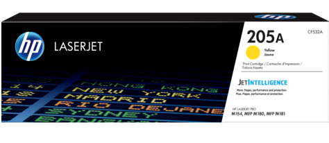 

Картридж HP 205A CF532A для HP MFP M180/181 (900стр.),жёлтый, 205A