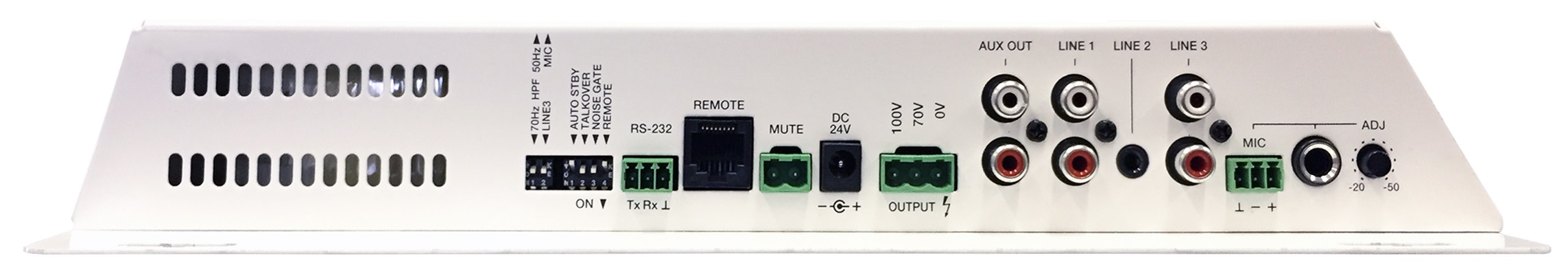 

Усилитель Ecler CA120HZ компактный 120 Вт – 70/100 В, CA120HZ