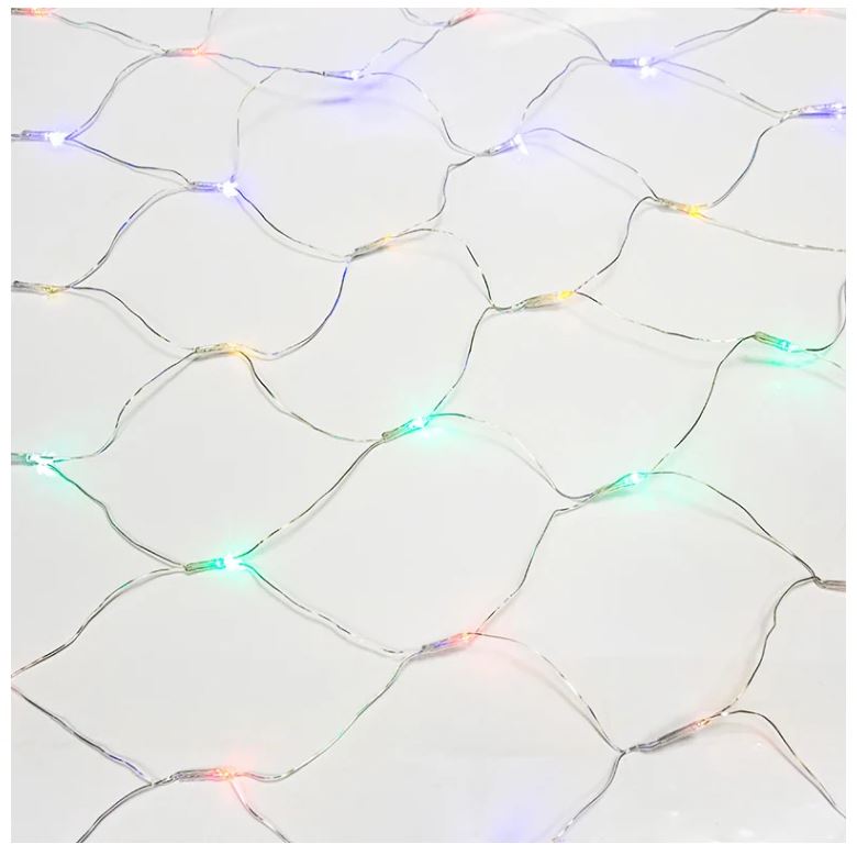 

Гирлянда NEON-NIGHT 215-109 СЕТЬ 1,5х1,5 м, прозрачный ПВХ, 96 LED мультиколор, IP20, с контроллером, не соединяется, 215-109