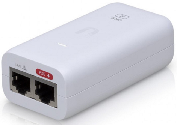 

Инжектор PoE Ubiquiti U-POE-AF экранированный, 10/100/1000 Мбит, 48В, 0,5А, 802.3af, с настенным фиксатором, U-POE-AF