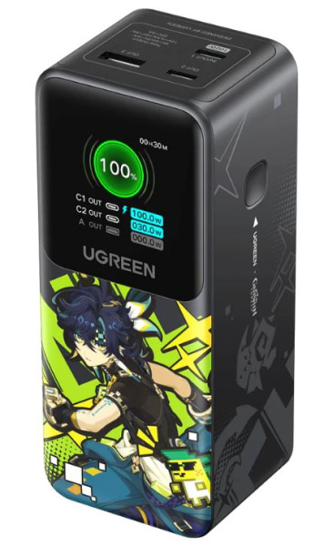 Изображение товара Аккумулятор UGREEN 35524GI с быстрым зарядом, дисплеем 20000мАч