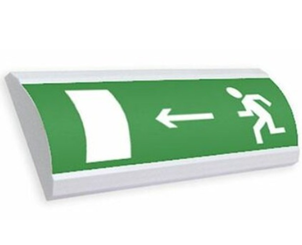 Оповещатель Электротехника и Автоматика ЛЮКС-220-Р "Человек стрелка влево дверь" охранно-пожарный световой табло с РИП