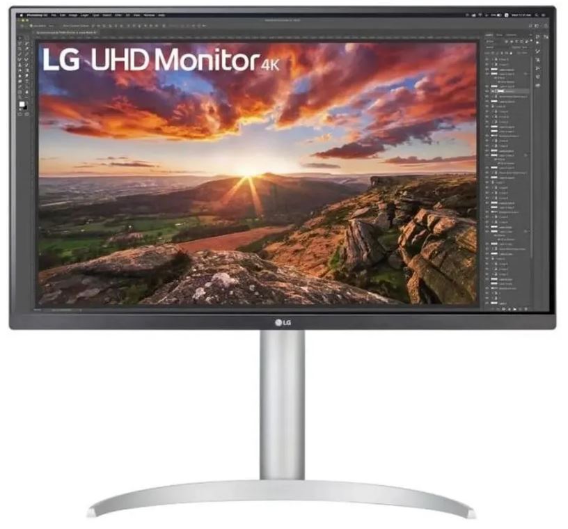 

Монитор 27" LG UltraFine 27UP850K-W 3840x2160 16:9 IPS LED HDMI матовая HAS 1200:1 400cd 178гр/178гр 60Hz FreeSync DP 4K USB черный, UltraFine 27UP850K-W