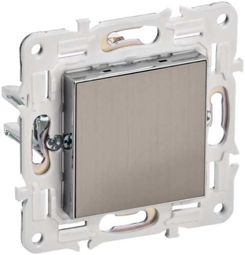 

Заглушка IEK SK-PL10-K50 SKANDY с суппортом SK-C01N металл никель, SK-PL10-K50