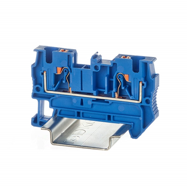 

Клемма проходная DKC VPR-4-BU зажим push-in, 2 точки подключения, 4 кв.мм, синяя, "Nuputuk", VPR-4-BU