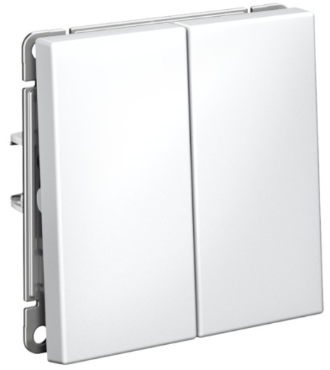 фото Выключатель двухклавишный  Systeme Electric GAL001317 в Красноярске