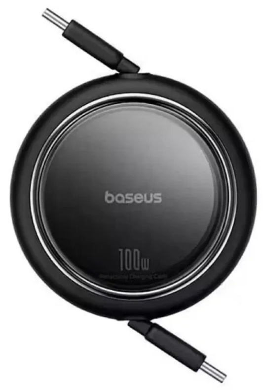 

Кабель Baseus Free2Draw P10364500111-00 USB-C-USB-C 100W 1m, выдвижной, Cluster Black, Free2Draw