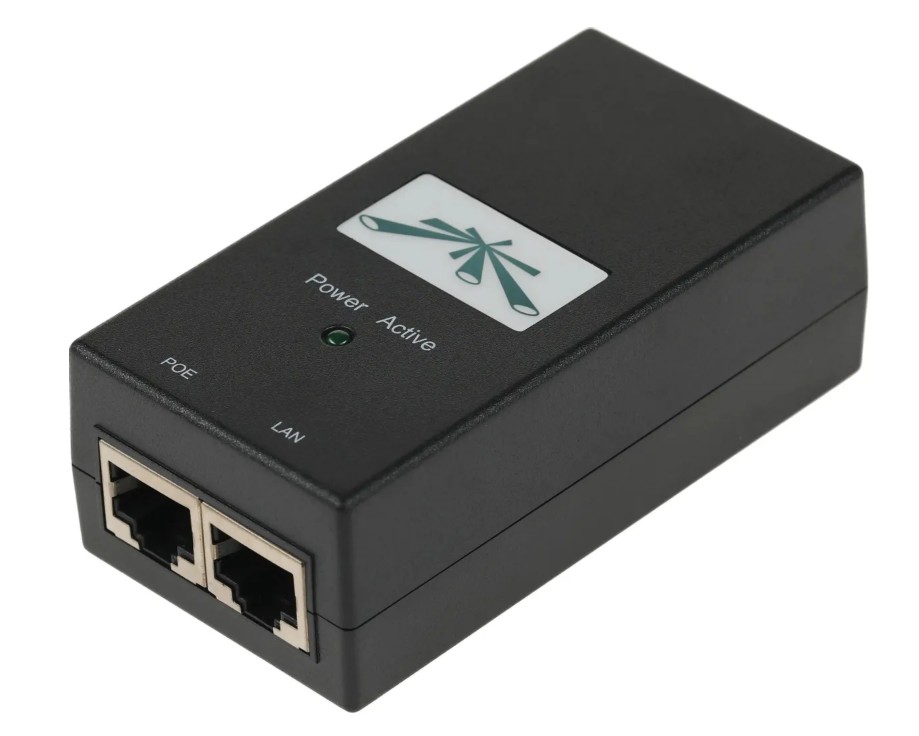

Блок питания Ubiquiti POE-15-12W POE-15-12W-US с PoE, 220 VAC - 15VDC, 0.8A - для абонентов, вилка US (в комплекте переходник на евровилку US-EU), POE-15-12W-US