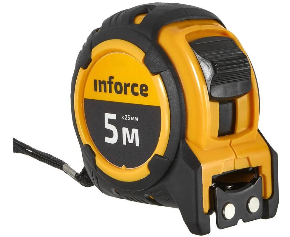 

Рулетка Inforce 06-11-74 компактная 5Х25, 06-11-74