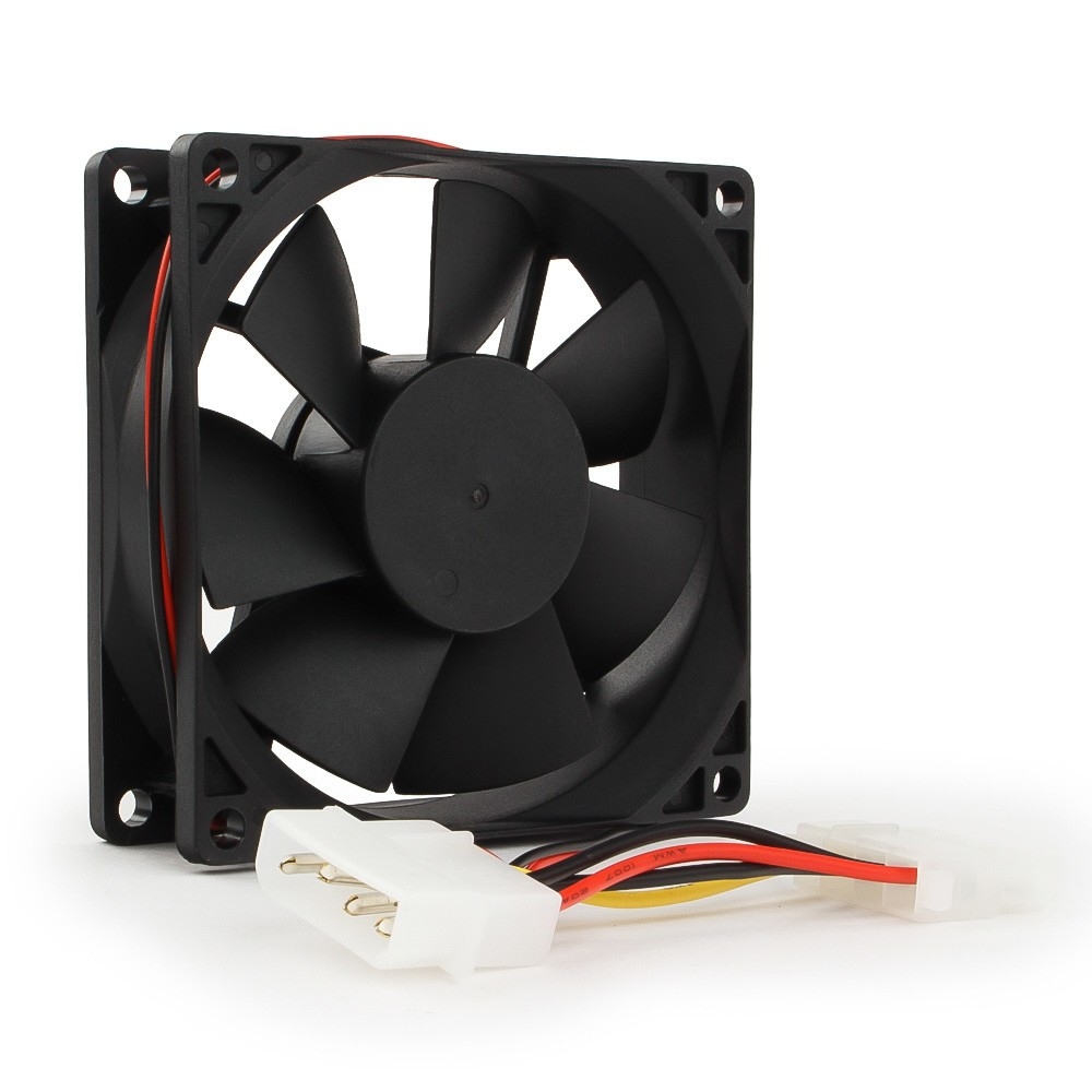 

Вентилятор для корпуса Gembird FANCASE-4 80x80x25, втулка, 4 pin Molex, провод 30 см, FANCASE-4