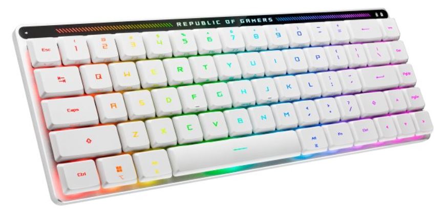

Клавиатура ASUS M603 ROG Falchion RX Low Profile 90MP03EC-BKRA10 проводная/беспроводная, игровая, механическая, Bluetooth, USB, радиоканал, 68 кл, ROG, M603 ROG Falchion RX Low Profile