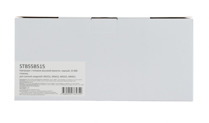 

Тонер-картридж F+ STB55B515 для Lexmark MS331/MS431/MX331/MX431 (55B5H0E)черный, 15000 стр., STB55B515