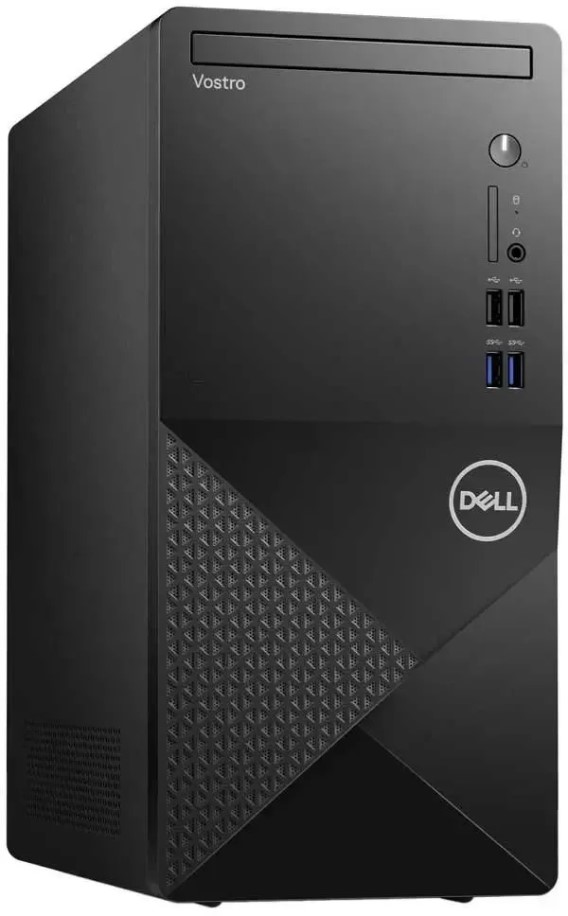 

Компьютер Dell Vostro 3910 MT 3910-3410 i3-12100/8GB 1TB/256GB SSD/UHD graphics/GbitEth/WiFi/BT/290W/kbd/mouse/Win11Pro/black, Vostro 3910 MT