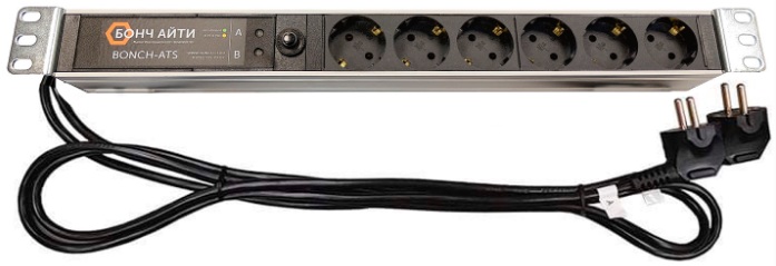 Блок розеток Bonch BONCH-ATS/PDU 8A-6S-S/S
