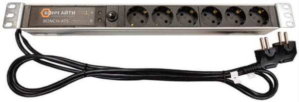 Изображение товара Блок розеток Bonch BONCH-ATS/PDU 8A-6S-S/S