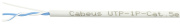 фото Кабель витая пара U/UTP 5e кат. 1 пара  Cabeus UTP-1P-Cat.5e-SOLID-LSZH-GY-500
