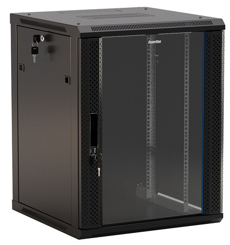 фото Шкаф настенный 19", 6U Hyperline TWB-0666-GP-RAL9004 в Челябинске