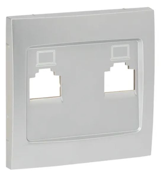 

Накладка розетки компьютерной EKF ESK01-L-035-30 Валенсия RJ-45 1-местная сталь, ESK01-L-035-30