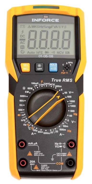 

Мультиметр цифровой Inforce 01-05-08, 01-05-08