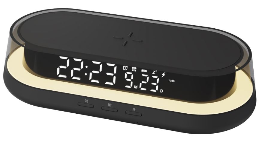 

Часы Lyambda WCW101-BK с функцией беспроводной зарядки, чёрный, WCW101-BK