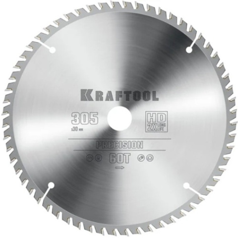 Изображение товара Диск пильный Kraftool Precission для точной резки, надежный материал