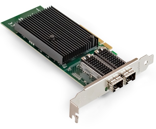 

Сетевой адаптер Exegate EXE-X710-2SFP+ EX299015RUS PCI-E x8 v.3, 2*SFP+, Dual 10Gb/s, Server NIC Chipset Intel FTXL710, EXE-X710-2SFP+