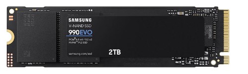 

Накопитель SSD M.2 2280 Samsung 990 EVO MZ-V9E2T0B/AM 2TB, 5000/4200MB/s, 1200 TBW, 990 EVO