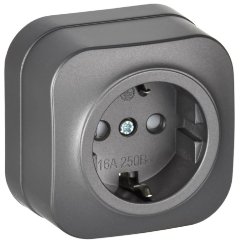 Изображение товара Розетка с заземлением IEK ERH14-K46M-16