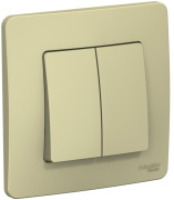 фото Выключатель двухклавишный Systeme Electric BLNVS010507