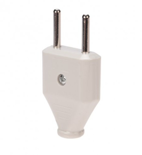 

Вилка Rexant 11-8946 прямая без з/к 6А плоская белая, 11-8946