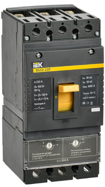 фото Автоматический выключатель в литом корпусе  IEK SVAR30-3-0250 в Ростове-на-Дону