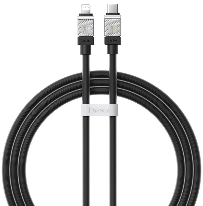 

Кабель интерфейсный Baseus CAKW000001 CoolPlay Series Fast Charging Type-C to Lightning 20W 1m Black (передача данных, питание устройств, скорость пер, CAKW000001