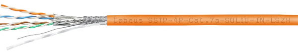 Изображение товара Кабель витая пара S/FTP 7A кат. 4 пары Cabeus SSTP-4P-Cat.7a-SOLID-IN-LSZH