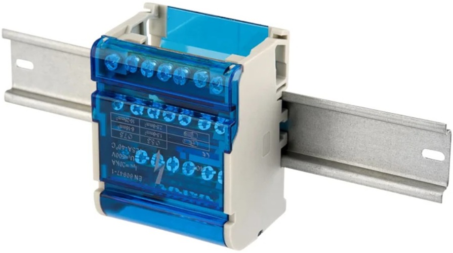 

Шина Rexant 11-2304-7 на DIN-рейку в корпусе (кросс-модуль) 4х7, 11-2304-7